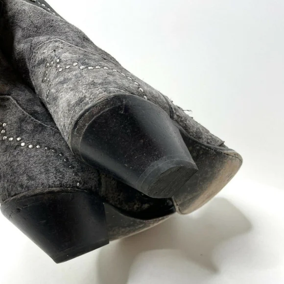 Harley-Davidson JESSA gray/black western styled motorcycle boots Women Size 10M - Picture 7 of 9